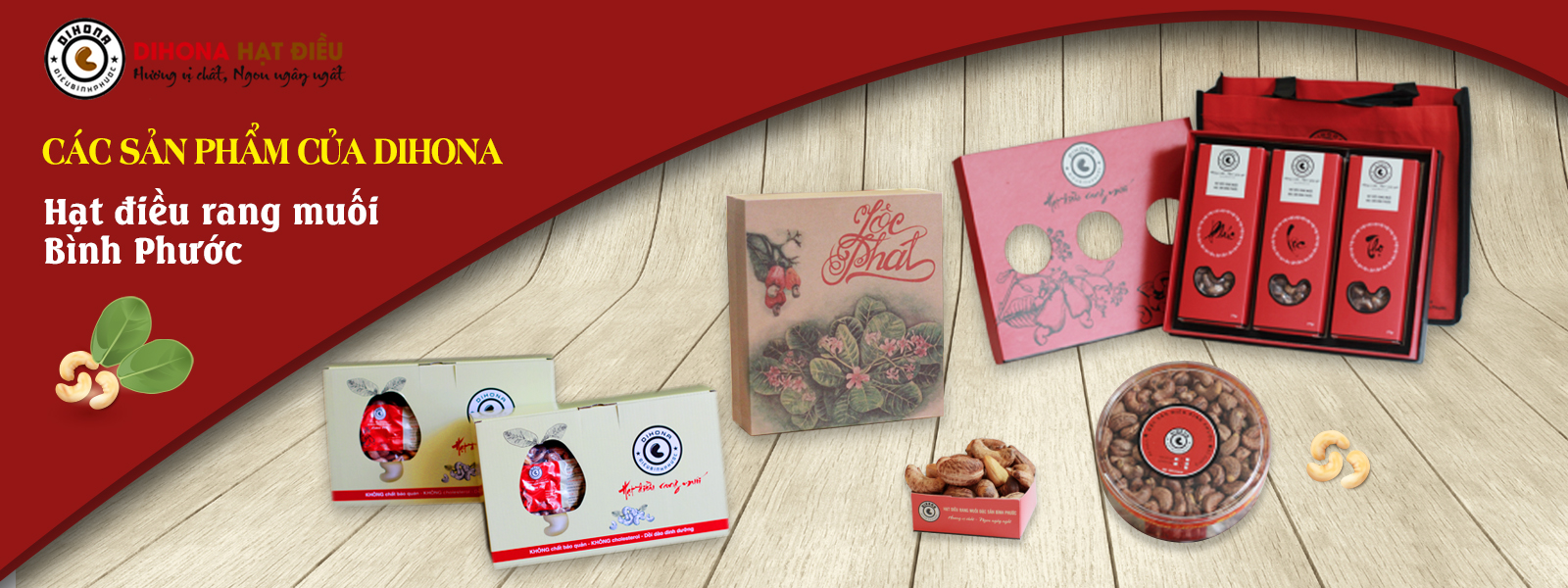 HẠT ĐIỀU HỘP QUÀ DIHONA